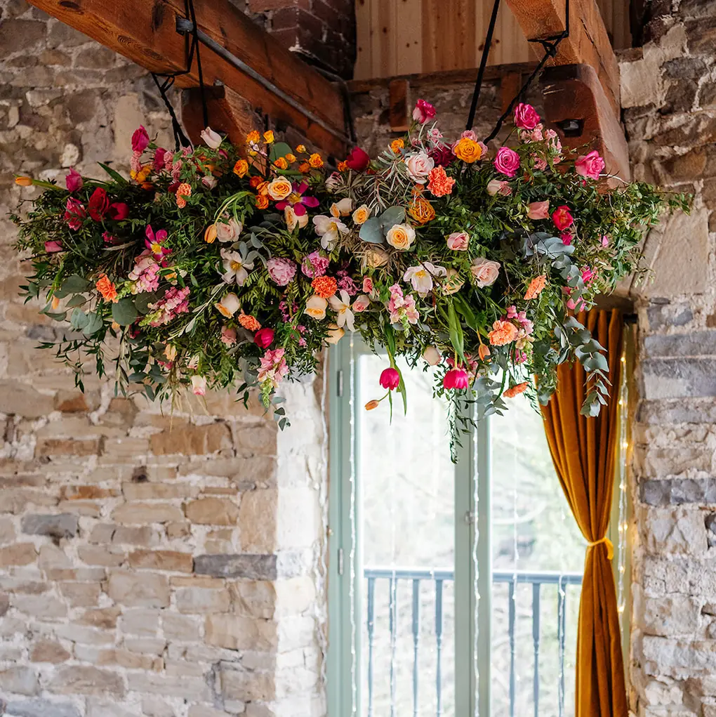flowers at wedding