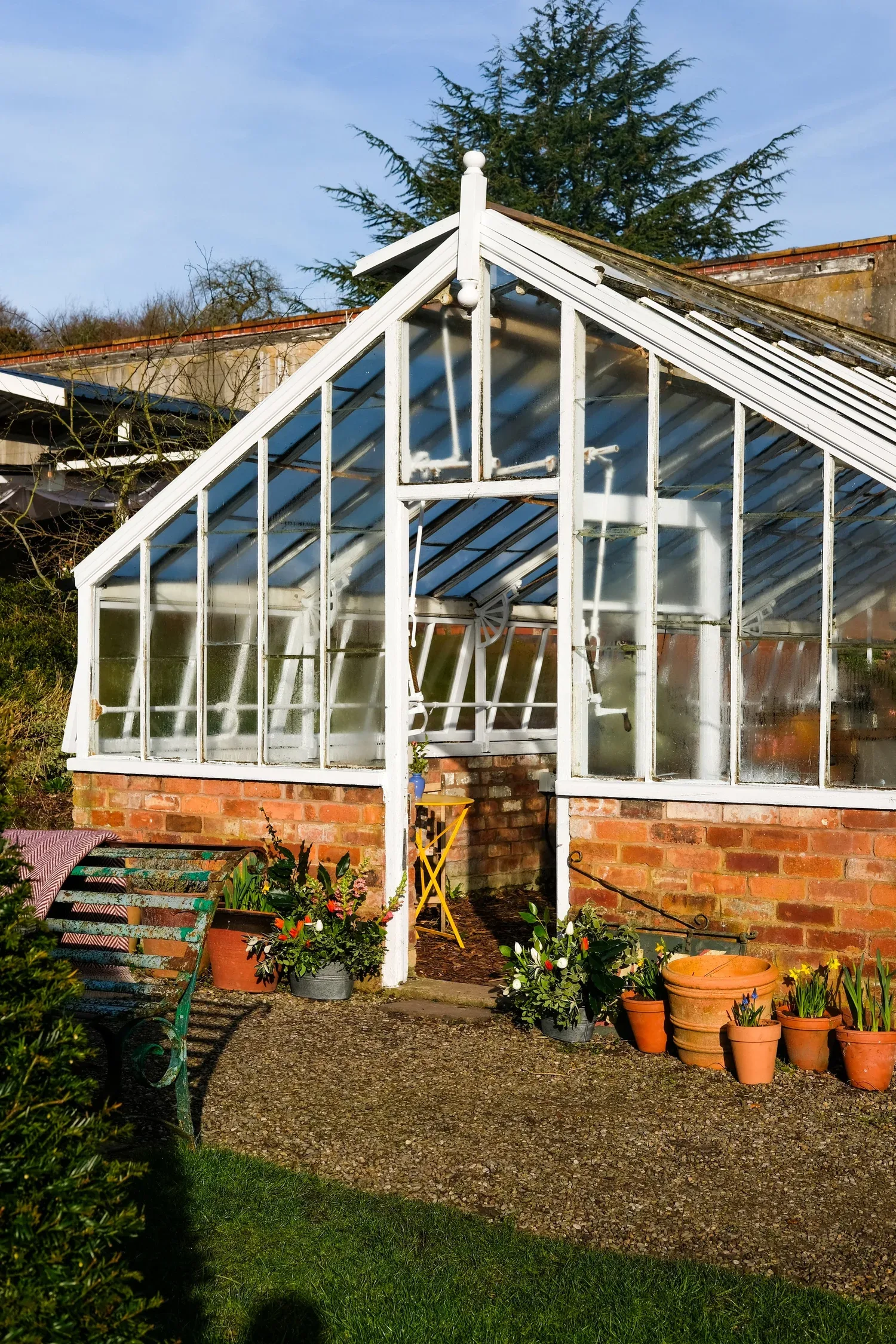 Hawarden Estate greenhouse in the garden