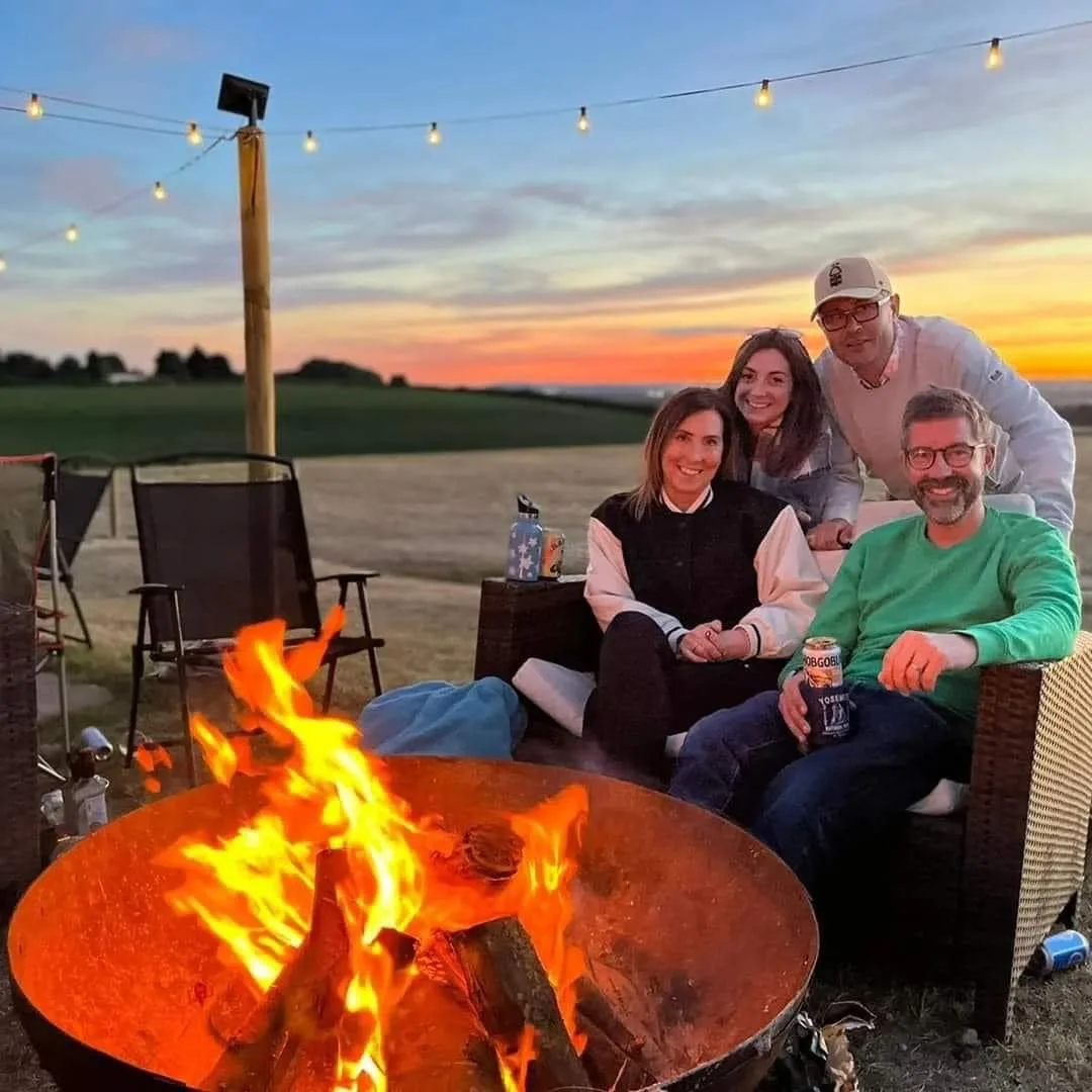 Campfire gathering at Millview