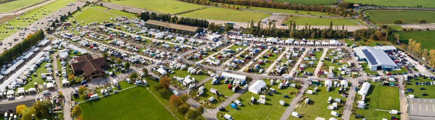 Outdoor antiques fair at Newark Showground